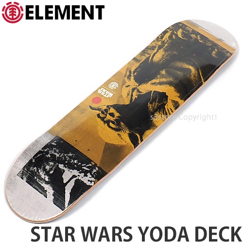 エレメント スター ウォーズ ヨーダ デッキ 【ELEMENT STAR WARS YODA DECK】 スケートボード スケボー デッキ 板 初心者  SKATEBOARD サイズ:7.75