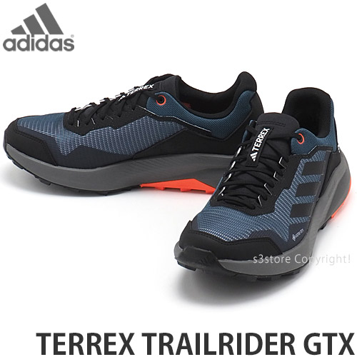 アディダス テレックス トレイルライダー ゴアテックス 【adidas TERREX TRAILRIDER GTX】 GORE-TEX シューズ 靴  トレイルランニング トレッキング 防水 メンズ カラー:WS/Cブラック/Iオレンジ-【公式】S3STORE エススリーストア