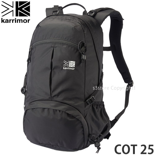 カリマー コット 25 【KARRIMOR COT 25】 アウトドア バックパック リュック バッグ ザック ハイキング 登山 デイハイク  タウンユース ユニセックス BACKPACK BAG OUTDOOR カラー:BLACK-【公式】S3STORE エススリーストア