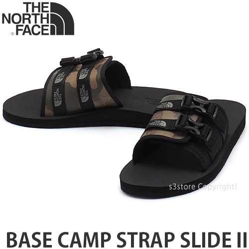 ノースフェイス ベース キャンプ ストラップ スライド2 【The North Face Base Camp Strap Slide II】 サンダル  ユニセックス メンズ ウィメンズ カラー:Tnfカモプリント X Tnfブラック