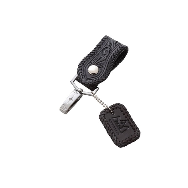 本革レザーキーループ ブラック サドルレザー｜全てのレザーアイテム
