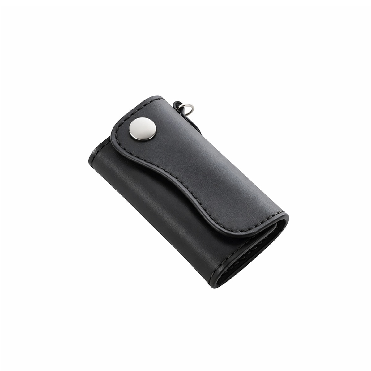 本革レザーキーケース ブラック サドルレザー