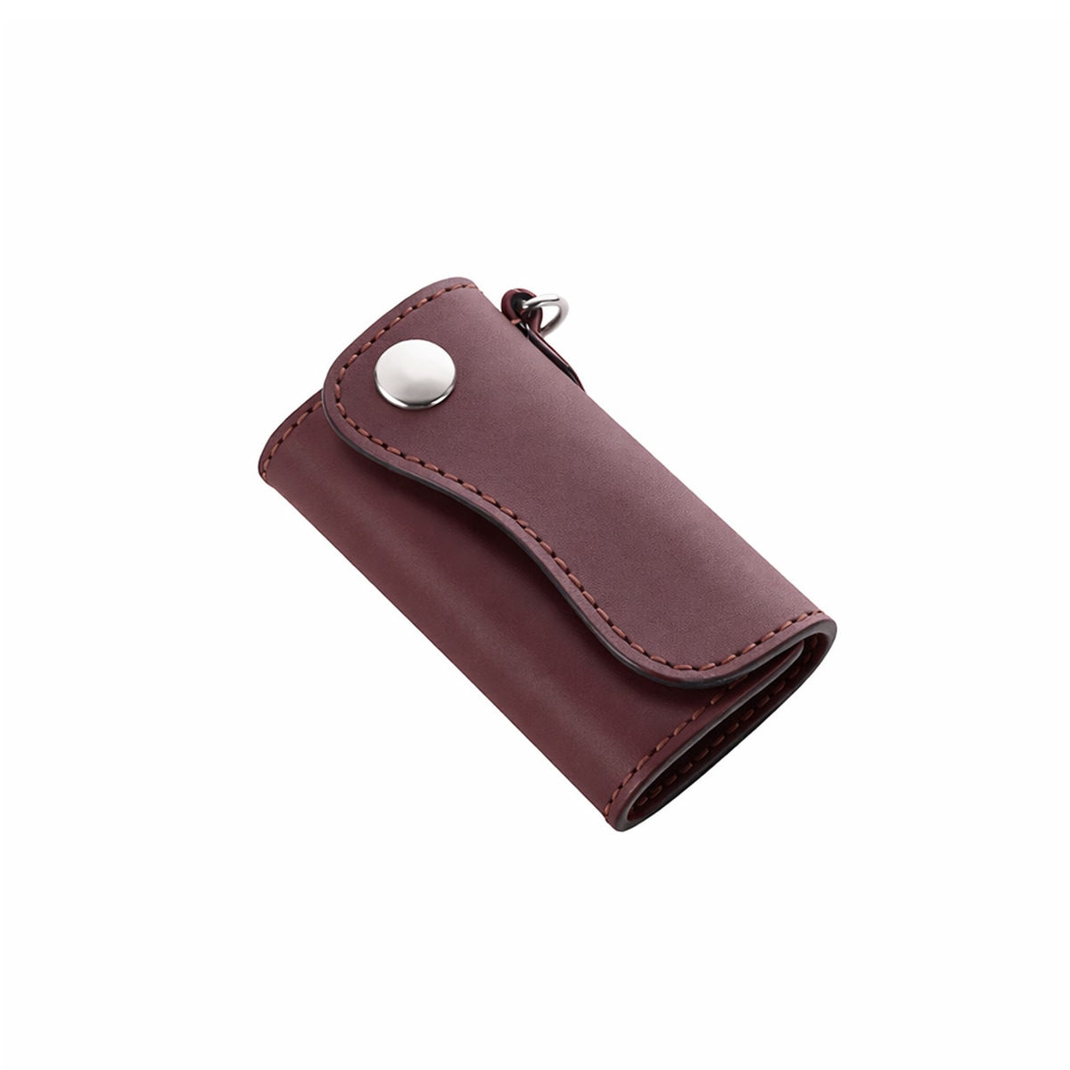 本革レザーキーケース ブラウン サドルレザー