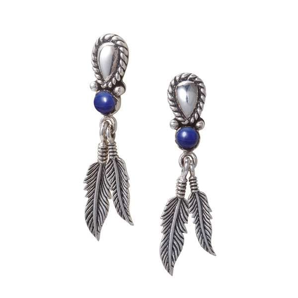 天然石ラピスラズリ ストーンピアス|ピアス|Silver Accessory / シルバー アクセサリー