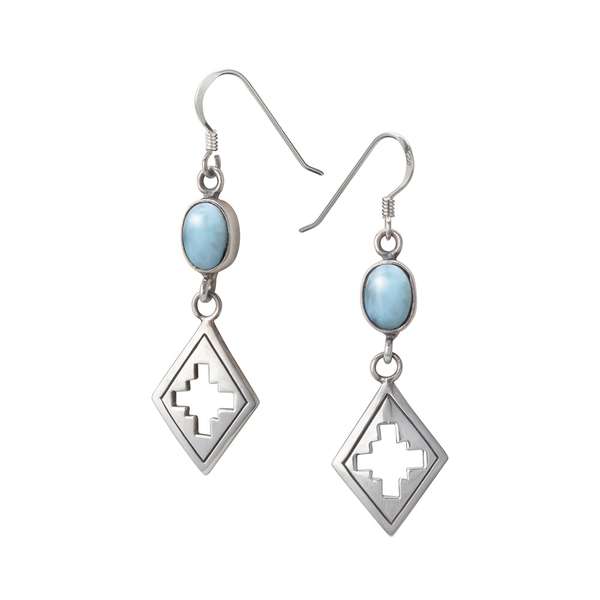 天然石ラリマー ストーンピアス|ピアス|Silver Accessory / シルバー アクセサリー