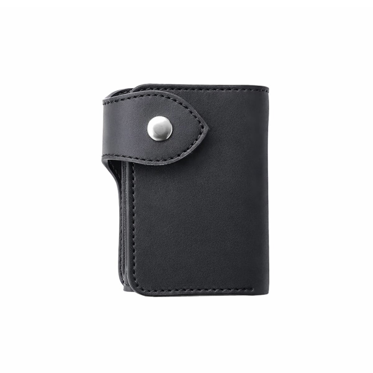 ミドルウォレット/革財布 ブラック サドルレザー