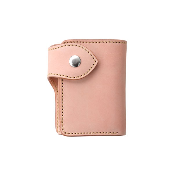 コンパクトミニウォレット/革財布 ブラック サドルレザー｜全ての