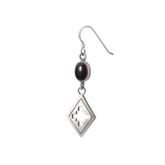 天然石ターコイズ ストーンピアス【片耳】｜Silver Accessory