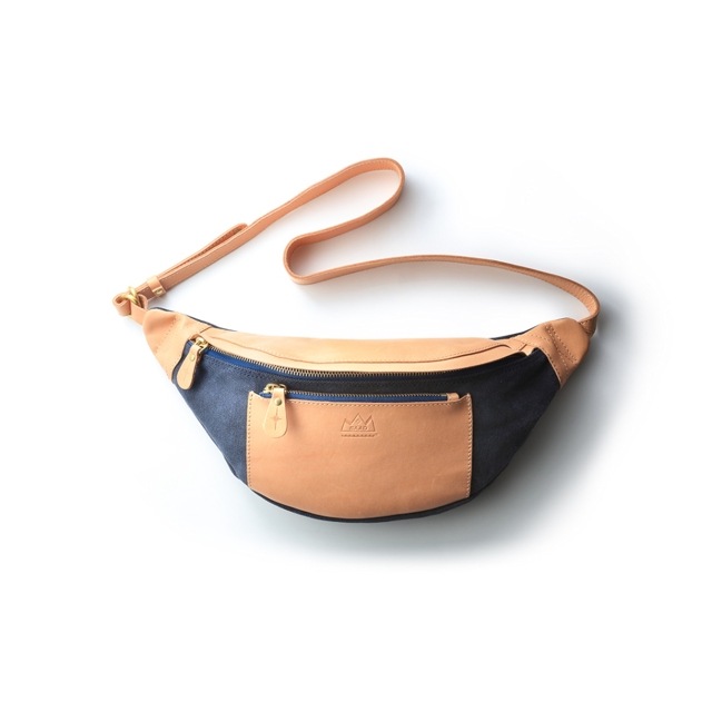 2WAYショルダーバッグ/カーキ/キャンバス/サドルレザー｜LEATHER