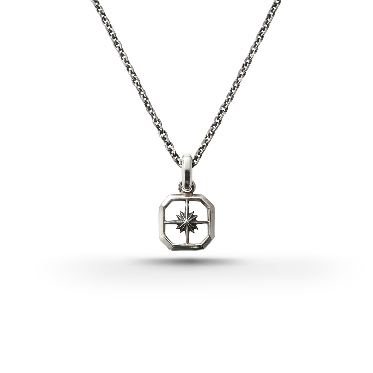 【STARTER NECKLACE対象アイテム】サンシンボル スクエア シルバー925ネックレス