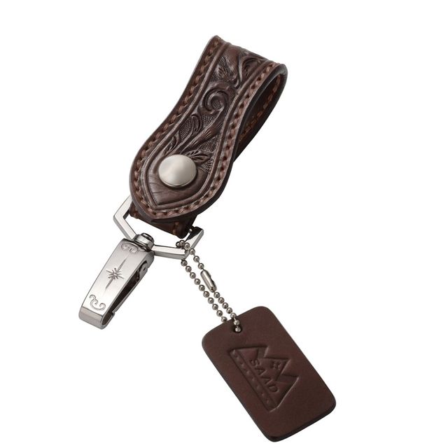 本革レザーキーループ ブラック サドルレザー｜全てのレザーアイテム