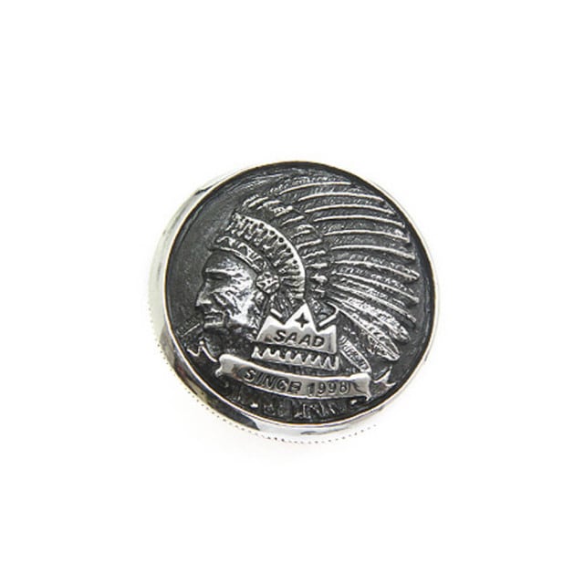 インディアンヘッドセントモチーフ シルバー925コンチョ