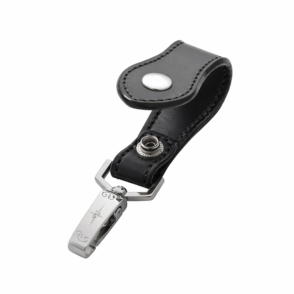 本革レザーキーループ ブラック サドルレザー｜全てのレザーアイテム