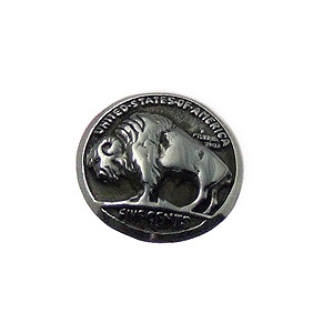 バッファローニッケルモチーフ ステンレスコンチョ XC-1-S｜すべての