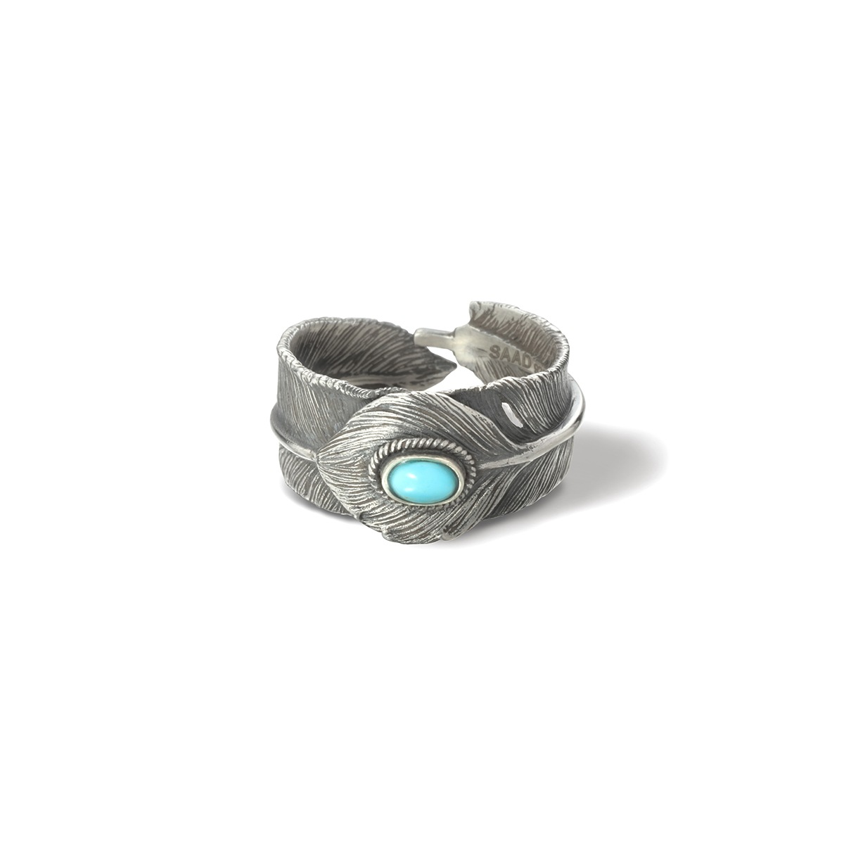 【SAAD】シルバー925フェザーリング フェザーモチーフ シルバー925スネーク シルバー925リング