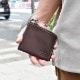 ファスナーウォレット/革財布 ブラウン サドルレザー