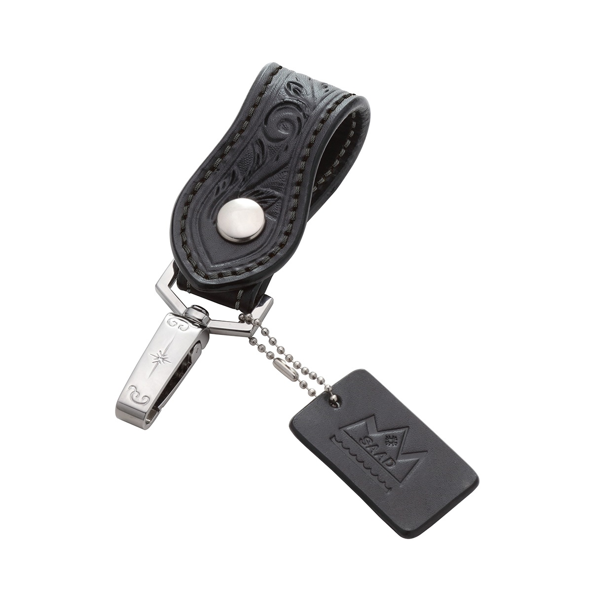 本革レザーキーループ ブラック サドルレザー｜全てのレザーアイテム