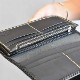 ロングウォレット/革財布 ブラック サドルレザー