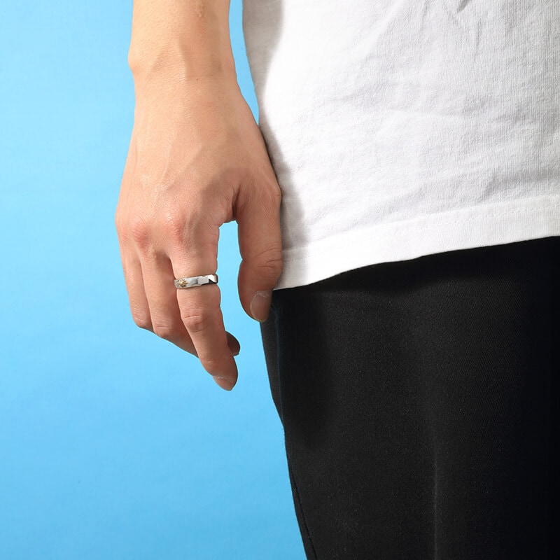 サンシンボル シルバー925リング/K24(24金)ゴールドプレートリング/指輪