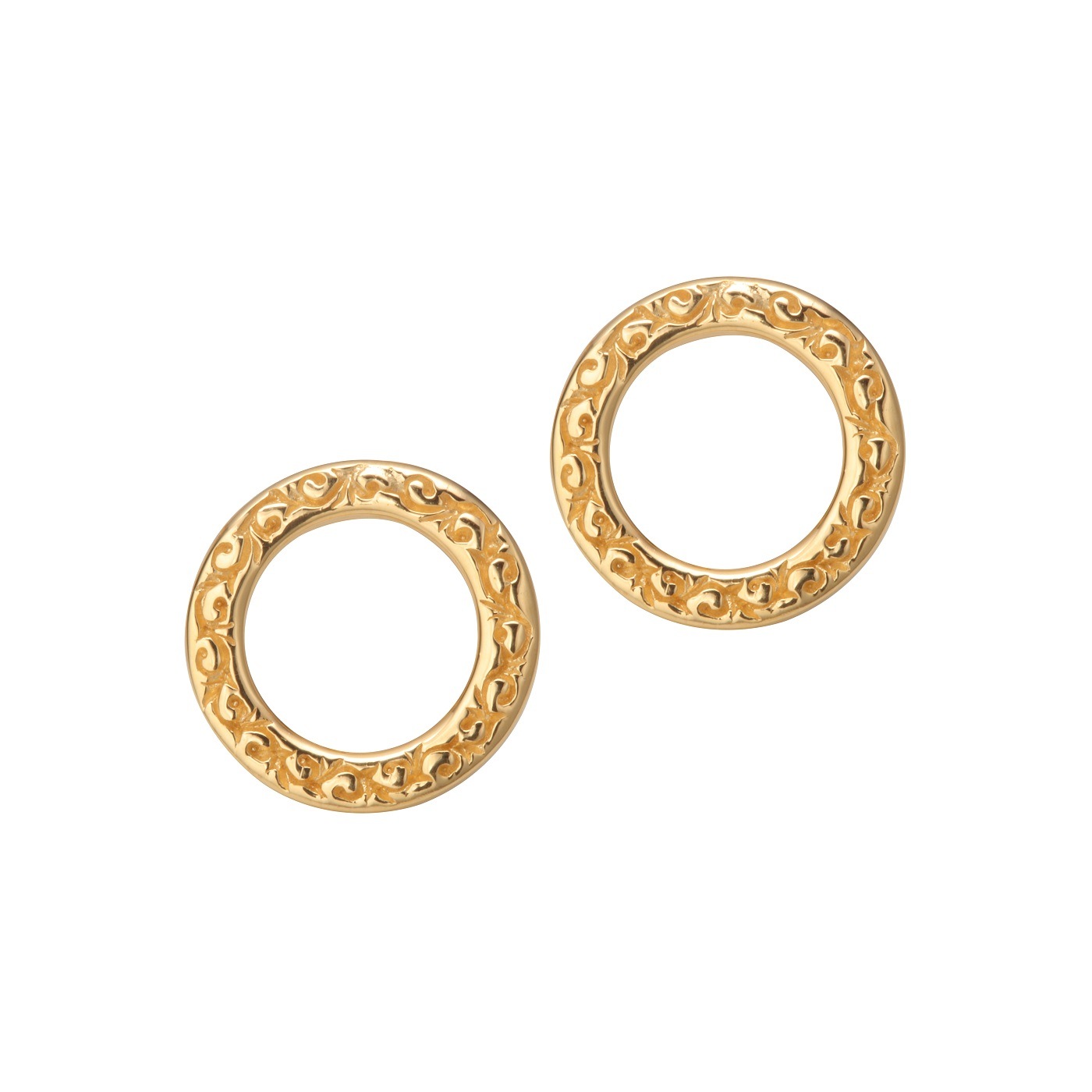 Sana アラベスク ピアス レディースアクセサリー イエローゴールドプレーティング シルバー925 K18（18金）