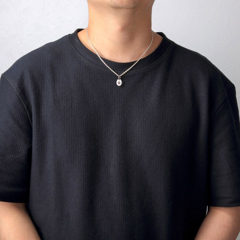 10月誕生石トルマリン ティアドロップ ペンダント/サンシンボル/天然石/シルバー925