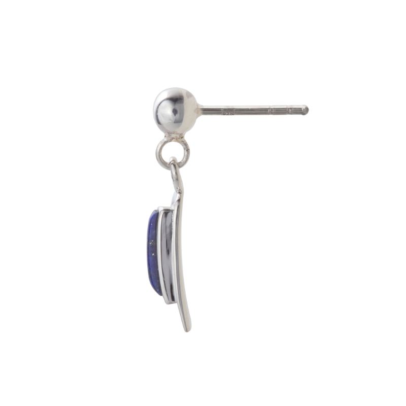 天然石ラピスラズリ ストーンピアス