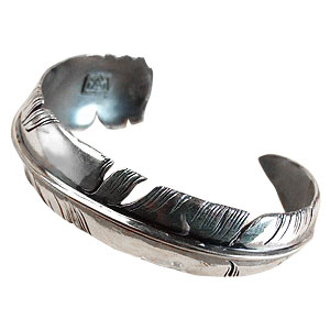 フェザー シルバー925バングル|Silver Accessory / シルバー フェザー シルバー925バングル|Silver Accessory / シルバー