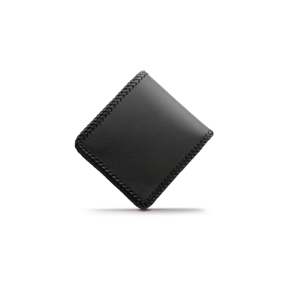 ショートウォレット/革財布 ブラック サドルレザー