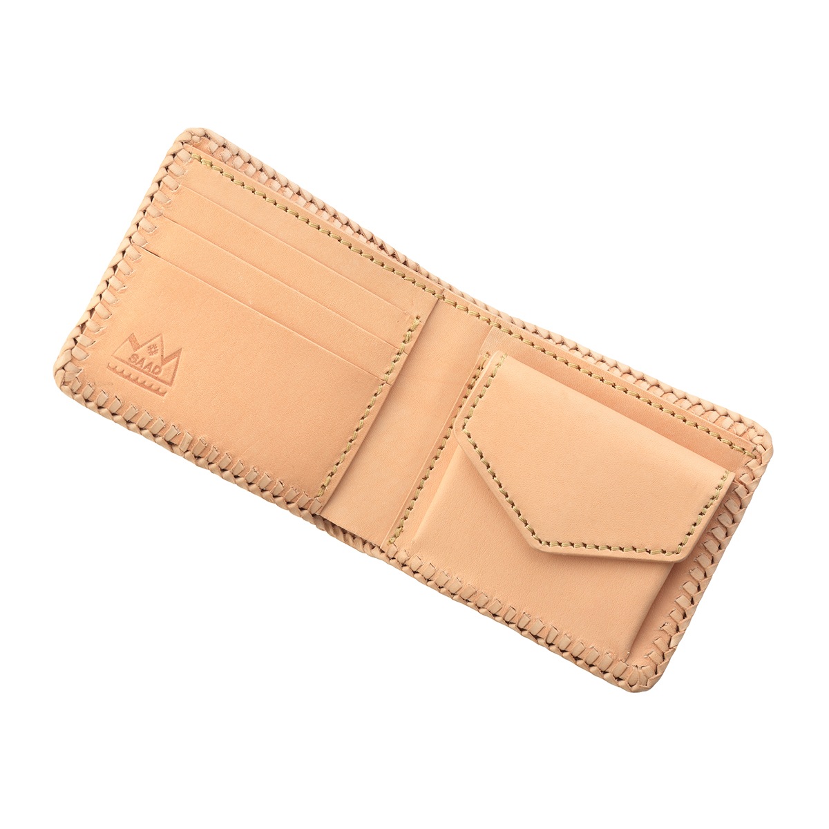 ショートウォレット/革財布 ナチュラル サドルレザー