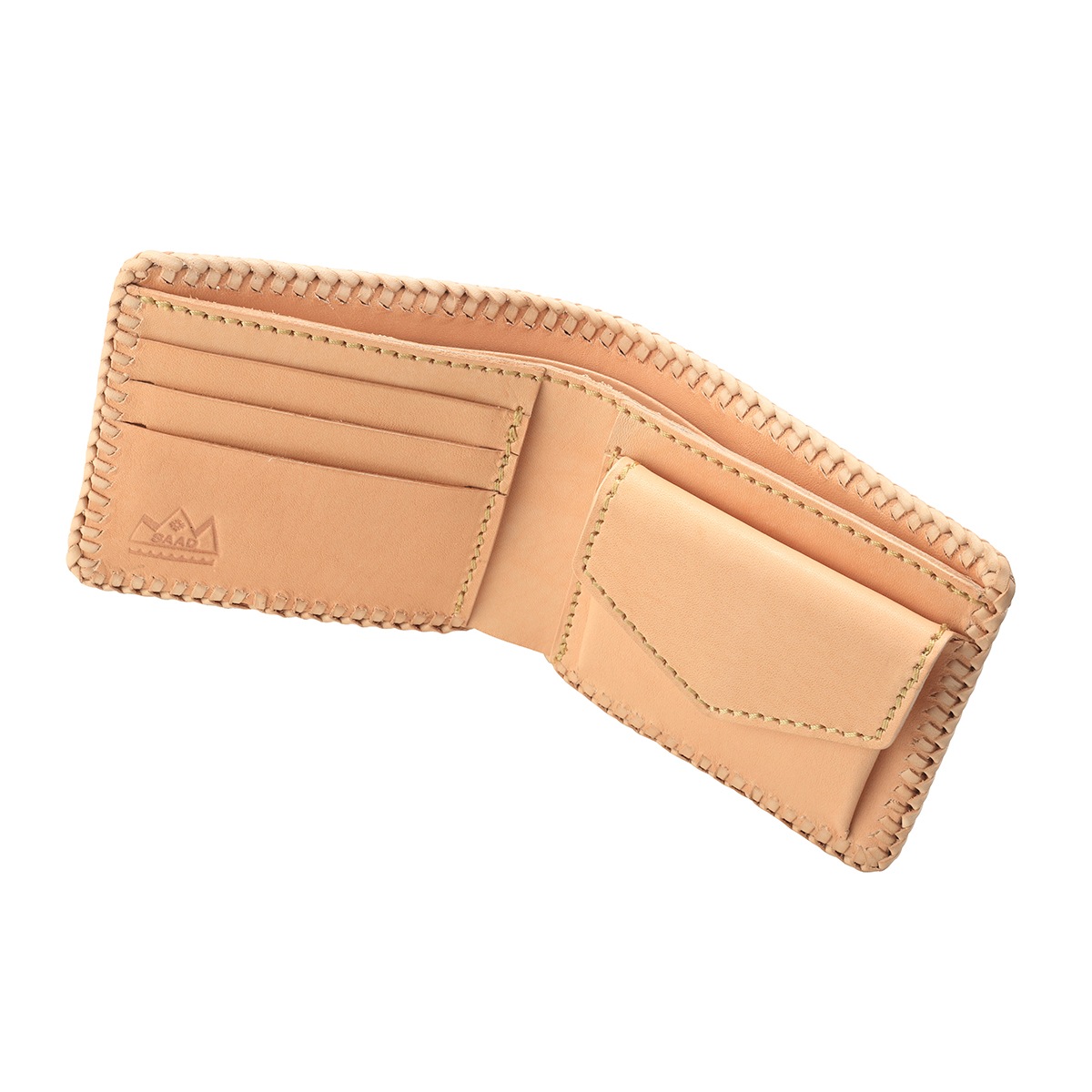 ショートウォレット/革財布 ナチュラル サドルレザー