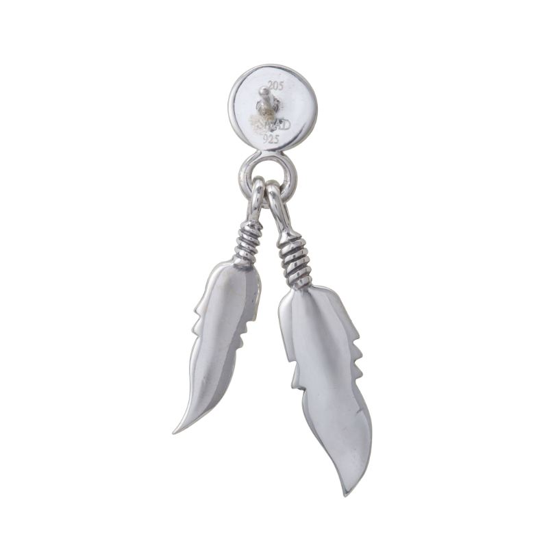 天然石ターコイズ ストーンピアス