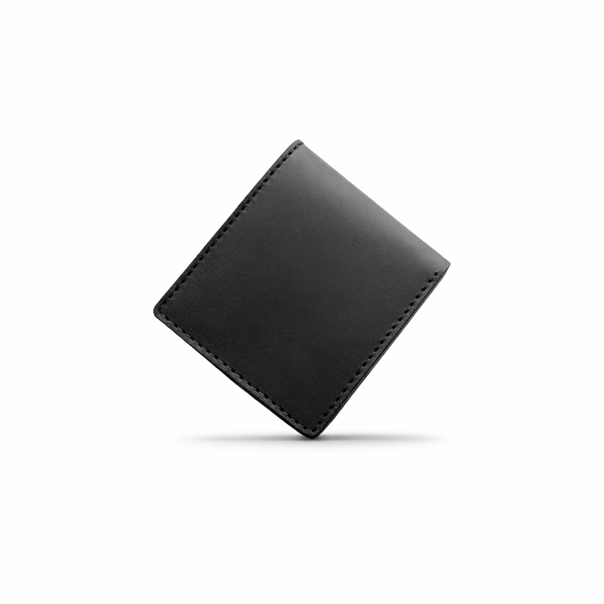 ショートウォレット/革財布 ブラック サドルレザー