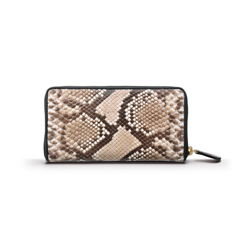 ヘビ革/スネークレザー ロングウォレット/革財布