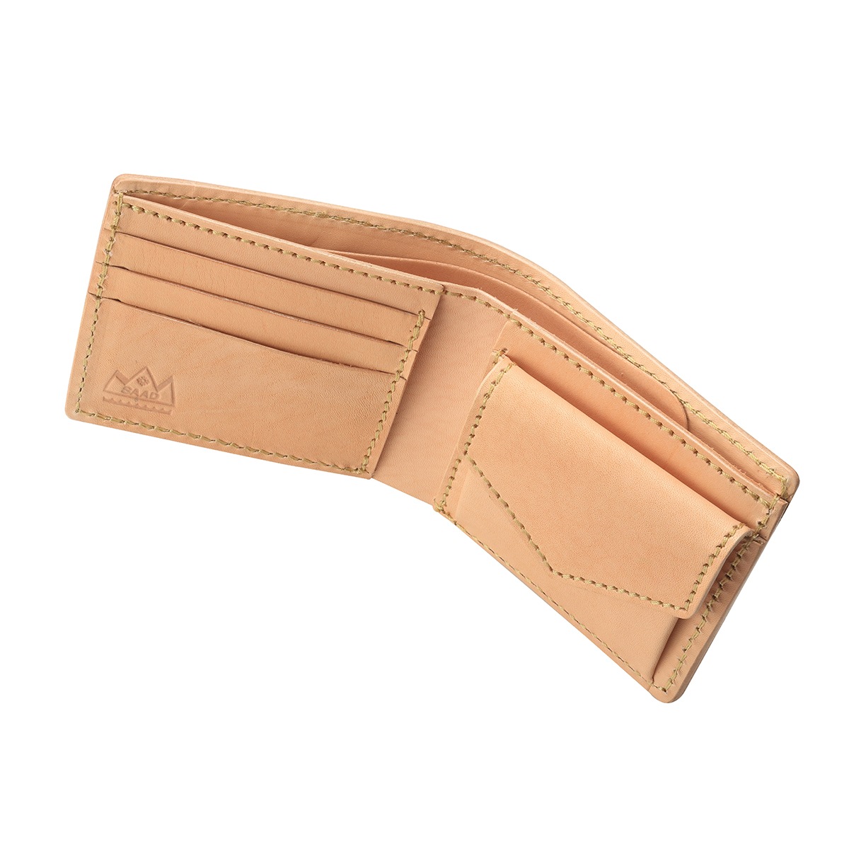 ショートウォレット/革財布 ナチュラル サドルレザー