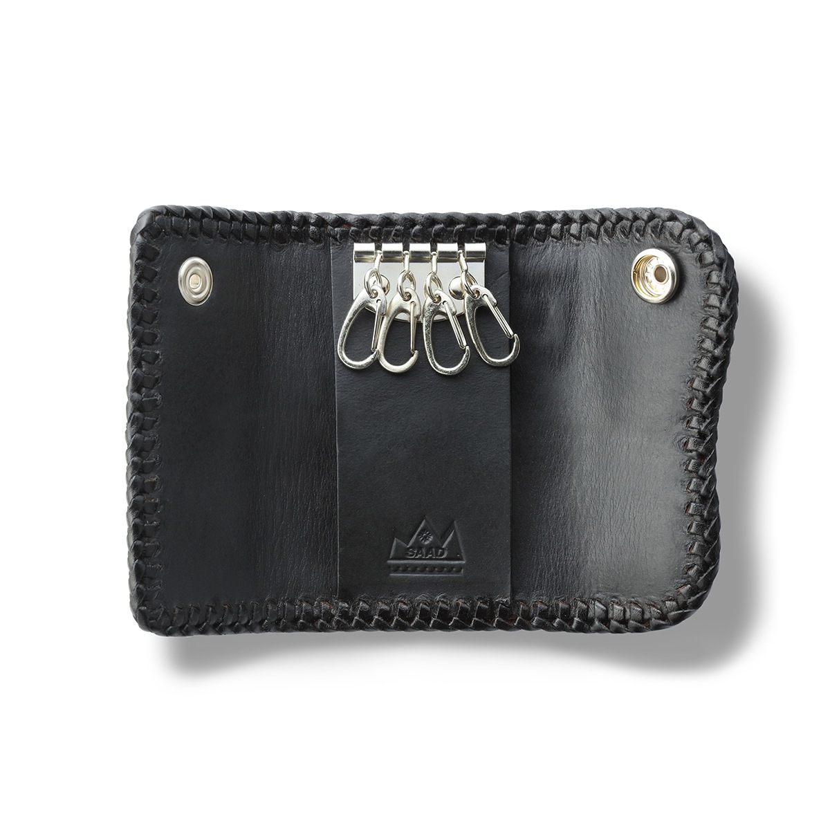 スティングレイ　エイ革　黒 ケース エイ革/スティングレイレザー キーケース｜全てのレザーアイテム,キー