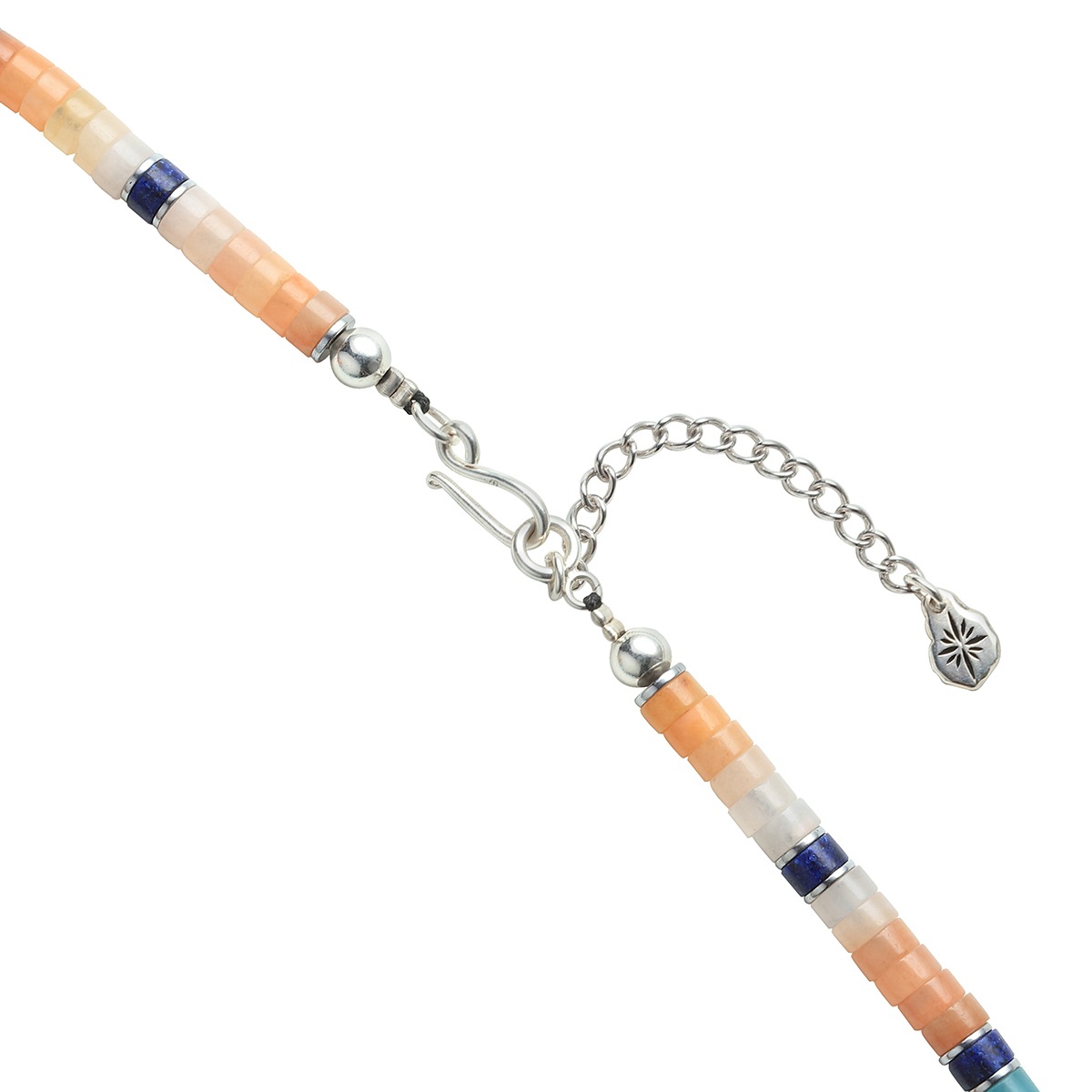 ヒーシー 天然石 ターコイズ シルバー925 ネックレス 6.0mm