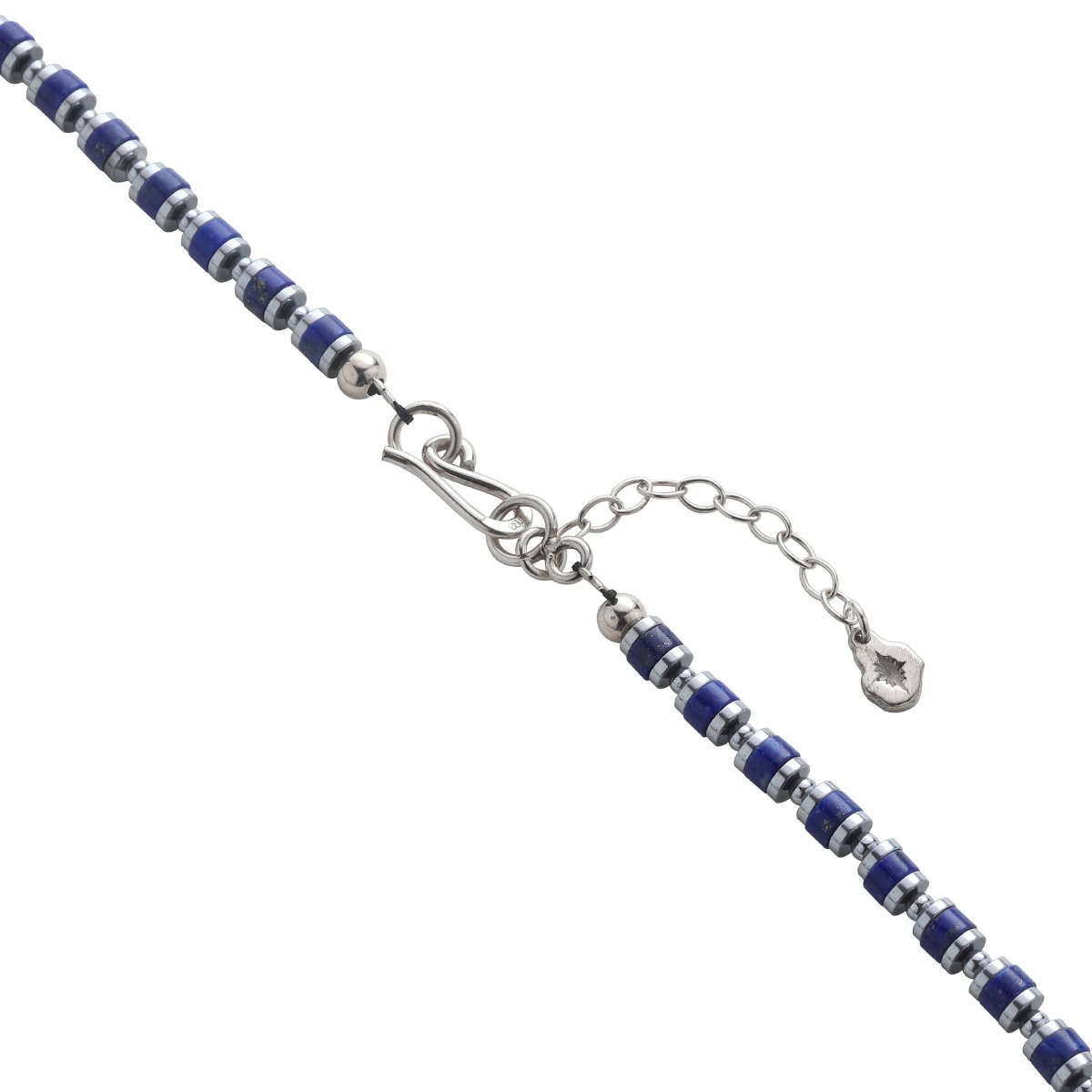 Blue Hour ヒーシー 天然石 ラピスラズリ シルバー925 ネックレス 最大幅約4.2mm