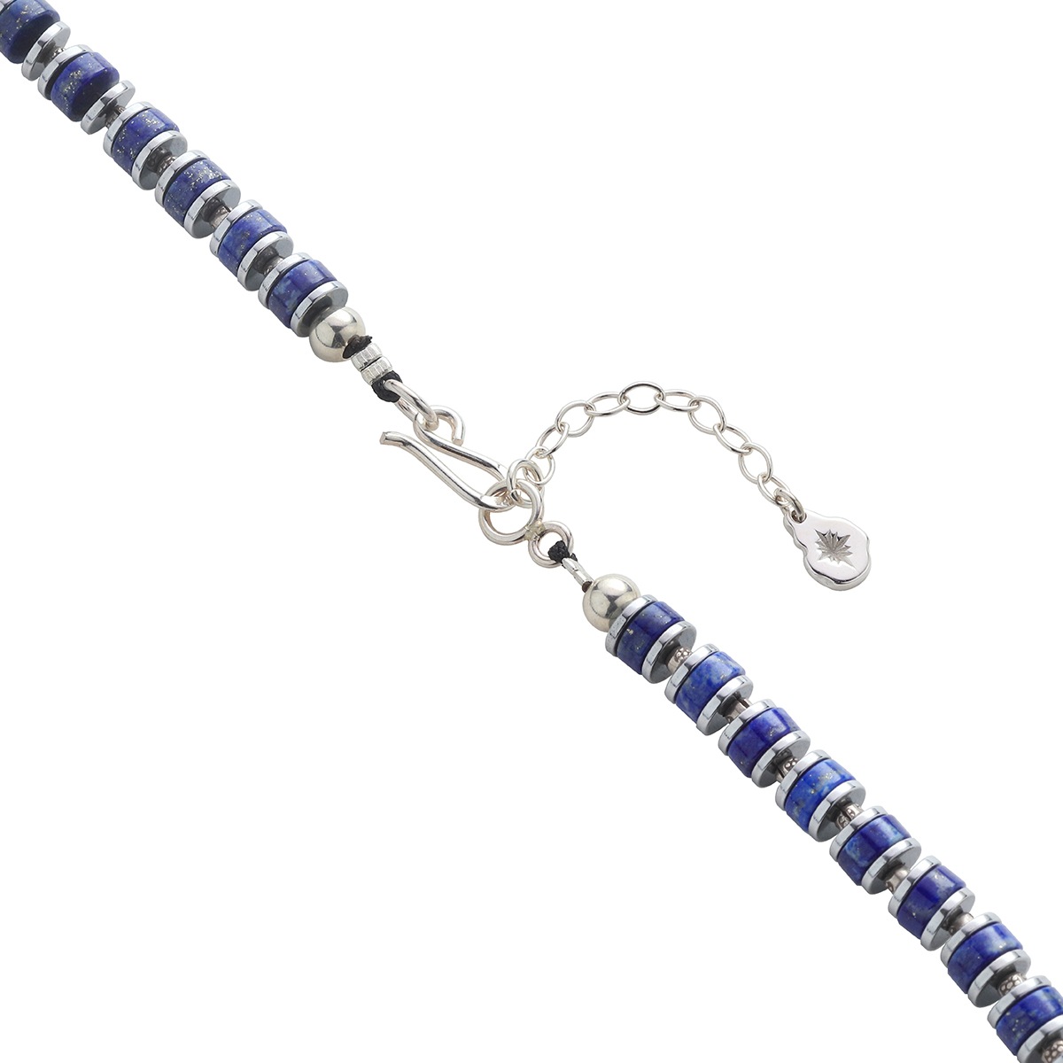 Blue Hour ヒーシー 天然石 ラピスラズリ シルバー925 ネックレス 最大幅約6.2mm