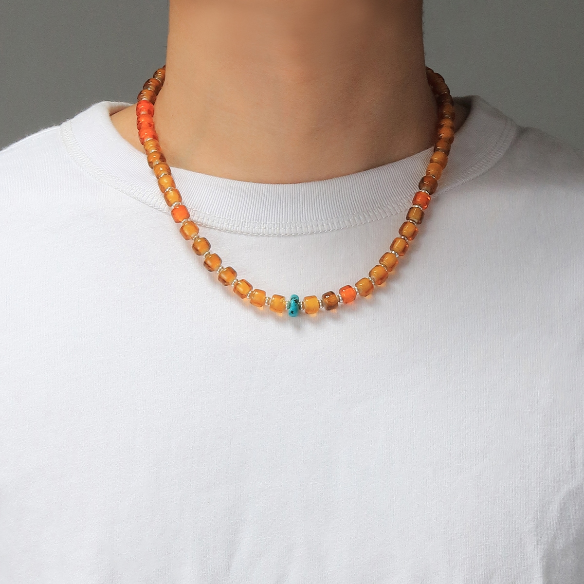 LIBERTY BEADS COLLECTION / ビーズネックレス 幅最大1.1cm