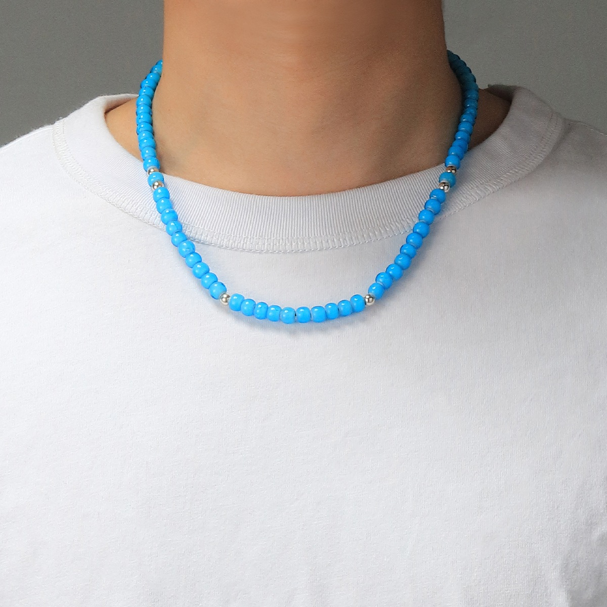 LIBERTY BEADS COLLECTION / ビーズネックレス 幅最大7.3mm