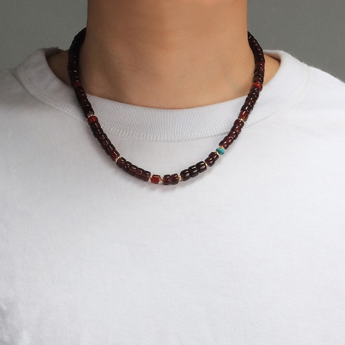 LIBERTY BEADS COLLECTION / ビーズネックレス 幅最大9.0mm 
