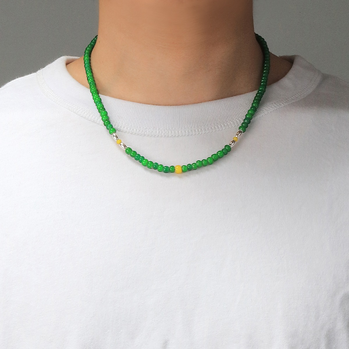LIBERTY BEADS COLLECTION / ビーズネックレス 幅最大6.3mm 
