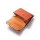 ショートウォレット/革財布 オレンジ トップグレインレザー