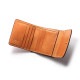 ショートウォレット/革財布 オレンジ トップグレインレザー