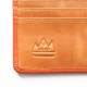 ロングウォレット/革財布 オレンジ トップグレインレザー