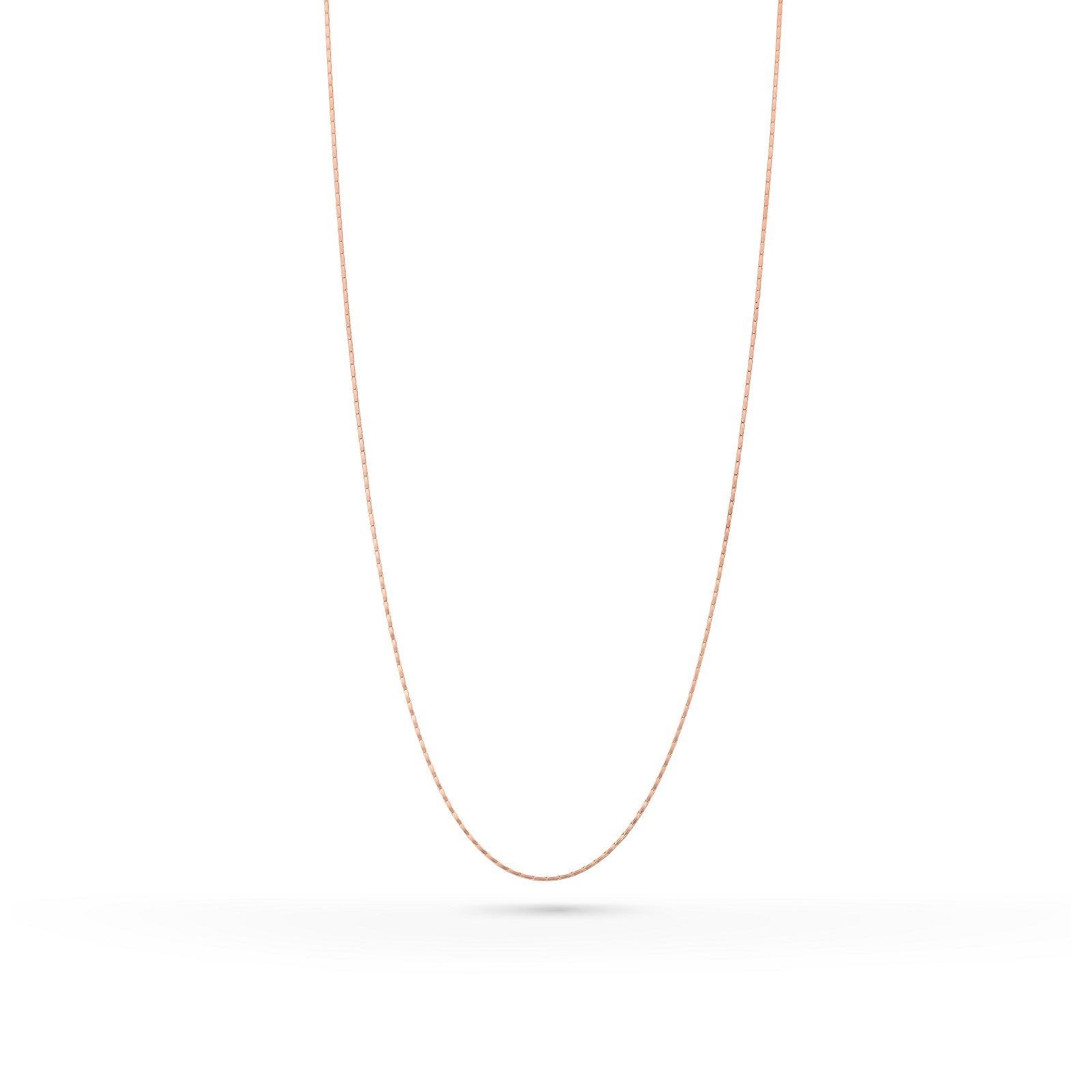 Sana ボックスチェーンネックレス 40㎝～ レディースアクセサリー ピンクゴールドプレーティング シルバー925 K10（10金）