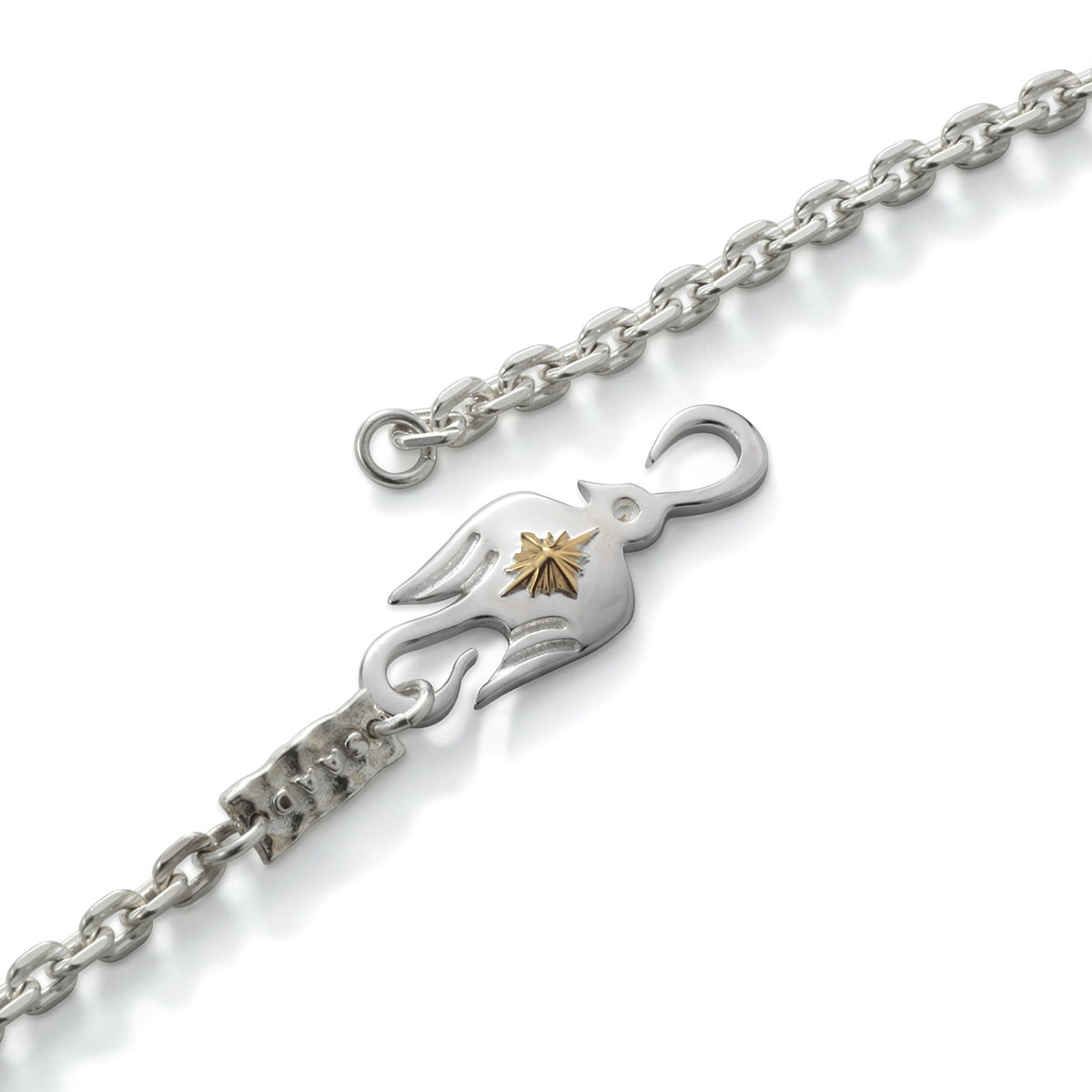 サンダーバード S字フック シルバー925 K24（24金）ゴールドプレート