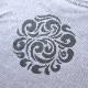 SAAD 24AW アラベスク グラフィック LS/TEE 長袖Tシャツ アッシュグレー