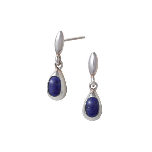 天然石ラピスラズリ ストーンピアス