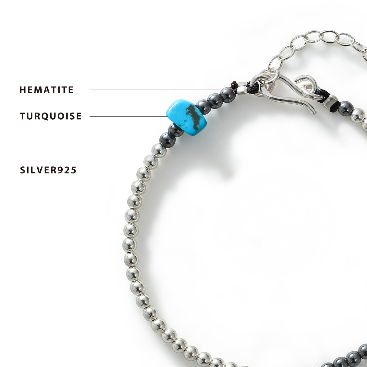 LIBERTY BEADS COLLECTION / ビーズブレスレット 幅約3.1mm